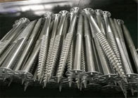 Carbon Steel Galvanized Screw Piles , Solar Mounting System Foundation Screw Anchors