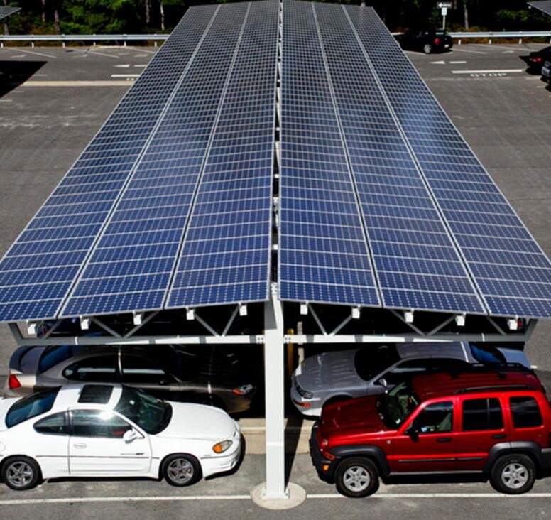 60kw Carport Solar Systems Ground Mounting For Car Port Parking