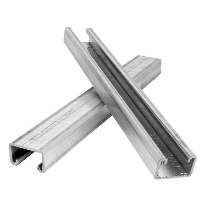 Building or Construction HDG Perforated Galvanized U Channel, PV Mounting Structure Cold Formed
