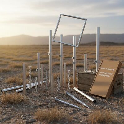 Good price Height As Required Solar Panel Ground Installation Kits Providing Unlimited Depth Allowing Custom Height Adjustments and Secure Ground Anchoring online