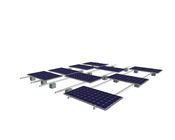 Sloped Solar Panel Roof Mounting Systems Anti - Corrosion 130mph Wind Load Framed