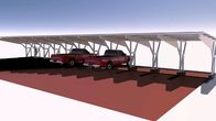 Open Ground Carport Solar Systems Ease Configuration Installation Anodized Aluminum