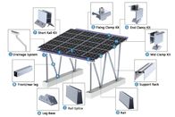 Double Row Solar Car Parking SS304 Carport Solar Mounting Structure Waterproof Adjustable Metal PV Panel Support System