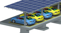 Q345 6063 Solar Parking Lot ,  Frameless Panel Open Ground PV Mounting Systems