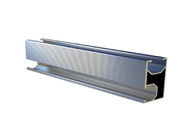 10-12um Aluminum Slotted Rail Extruded Roof Mounting Silver Anodizing 6005-T5