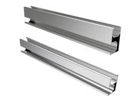Silver Aluminum Slotted Rail For Solar Energy System Roof Ground Project