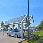 Galvanized Steel Frame On Off Grid Surface solar carport structures