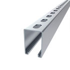 Custom-made Cold Bending Galvanized C Section , Solar Energy Systems Steel Extrusion Profiles