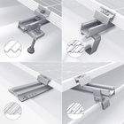 AL6005-T5 Aluminum Extrusion Profiles PV Module Mounting Rack Rail Track For Solar System