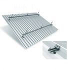 Open Field 10-12um 6005-T5 Aluminum Slotted Rail Extruded Roof Mounting Silver Anodizing