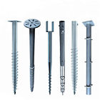 Thickness 2.75mm 3mm 3.5mm Open Field Ground Screw Piles Pole Anchors Wind 60m/S Solar Mounting Component