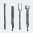 3~3.5mm Thickness Helical Screw Piles Steel Foundation Ground Screw Piles Solar Arrays PV Racking Ground Mounts