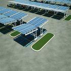 On/off Grid Anodized Aluminum 2.5 M Lowest height PV Residential solar Carport Structures
