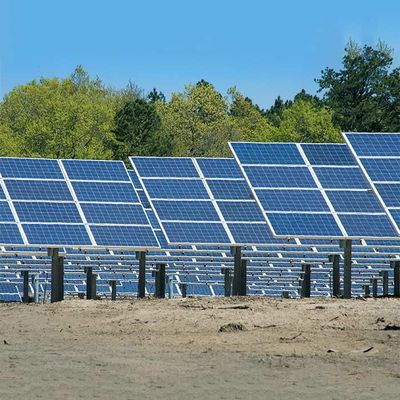 Good price Ground Mounting Galvanized Q235B Q345B On Off Grid Solar Panel Brackets online