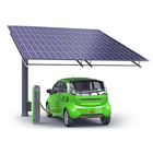 Adjustable tilt flat triangle roof mounting solar carport systems solar bracket solar structure