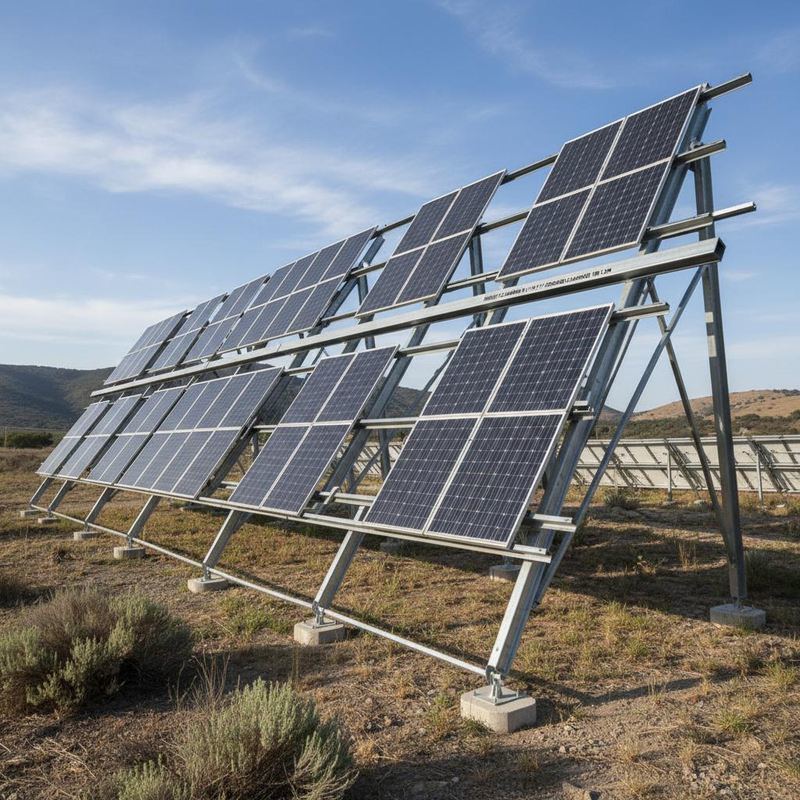 Module Height Solar Panel Landscape or Portrait Module Orientation Solar Panel Ground Mounting ...