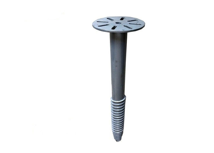 Carbon Steel Galvanized Screw Piles , Solar Mounting System Foundation Screw Anchors