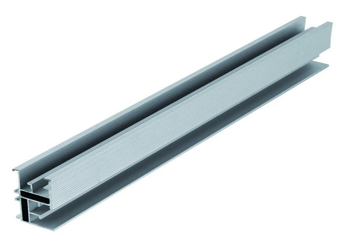 AL6005-T5 Aluminum Extrusion Profiles Solar PV Module Mounting Rack Rail