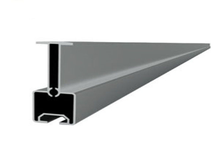 60m/S Aluminum Slotted Rail PV Solar Panel Mounting System Residential