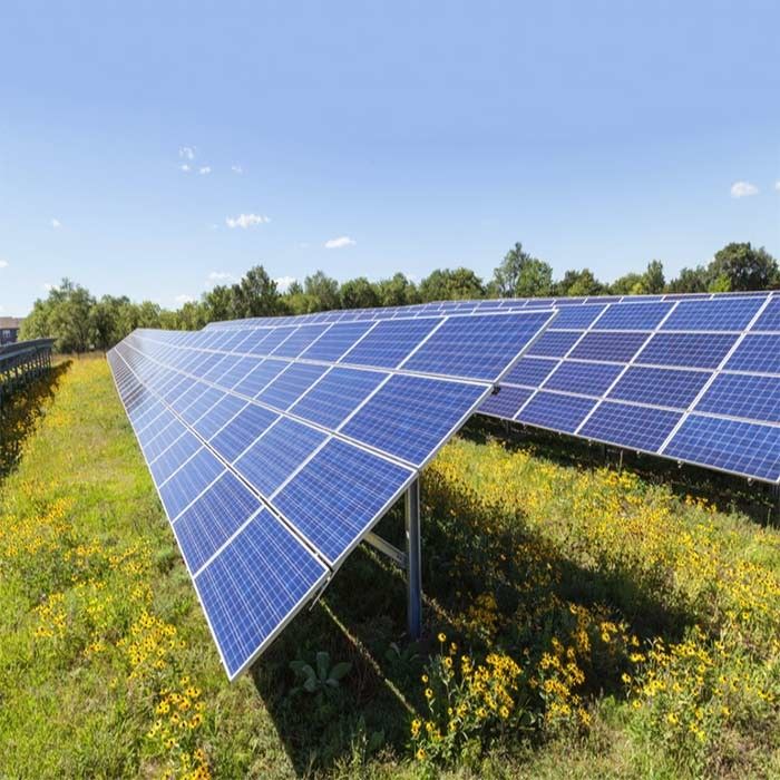 Flexible Anodized Solar Panel Ground Mounting Systems