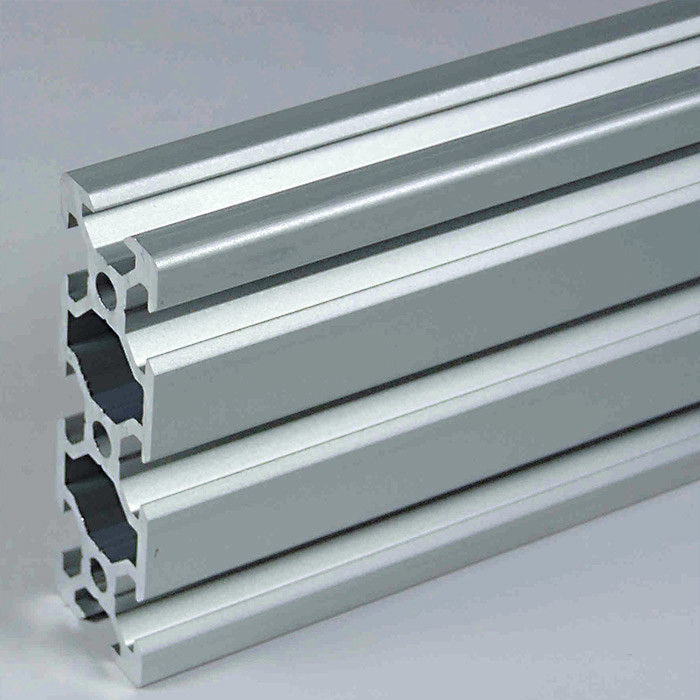 Anodized Aluminum Profile Extrusion Slotted Rail For Photovoltaic Module Mounting Systems OEM
