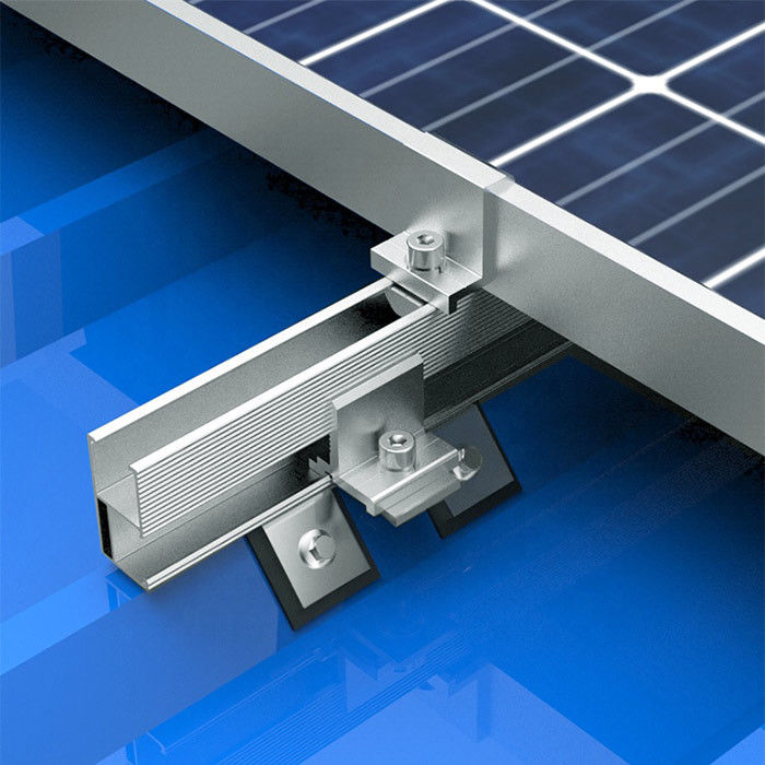 Frameless Adjustable Solar Panel Earthing Clamps For Solar Panel Mounting Brackets