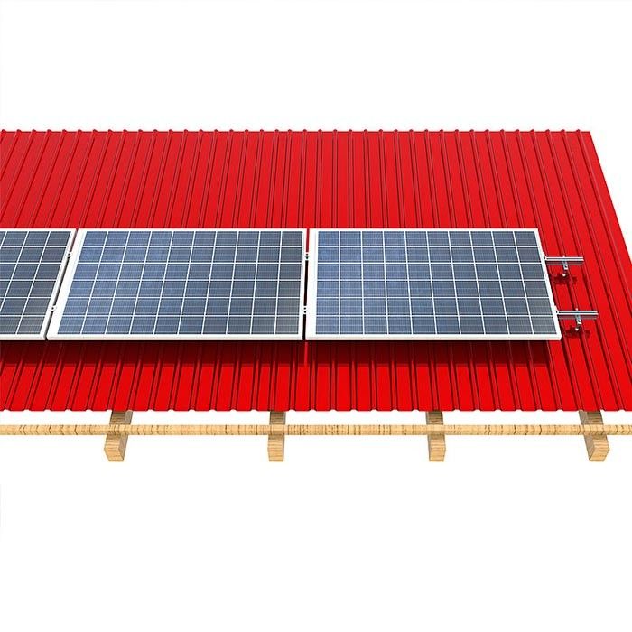 0° To 15° Typical Easy and quick Installation Rustproof Reusable Flat Solar Mounting Brackets For PV Plant Systems