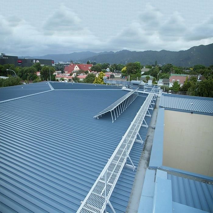 0.5mm-15mm Pitched Corrugated Photovoltaic Structures Trapezoidal Standing Seam Solar Panel Roof Mounting Systems