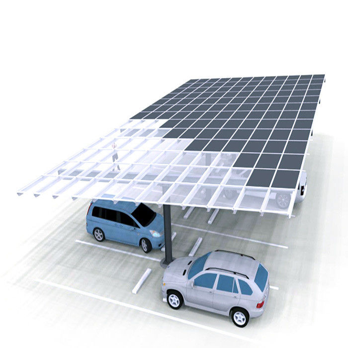 On/off Grid Anodized Aluminum 2.5 M Lowest height PV Residential solar Carport Structures