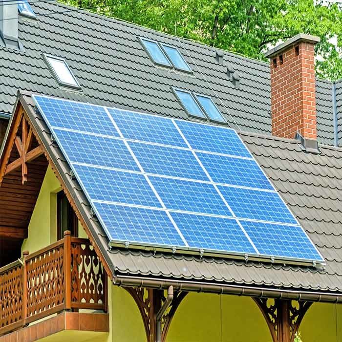 Home Use On grid 10kw Anodized Roof Mount Solar Power Energy System