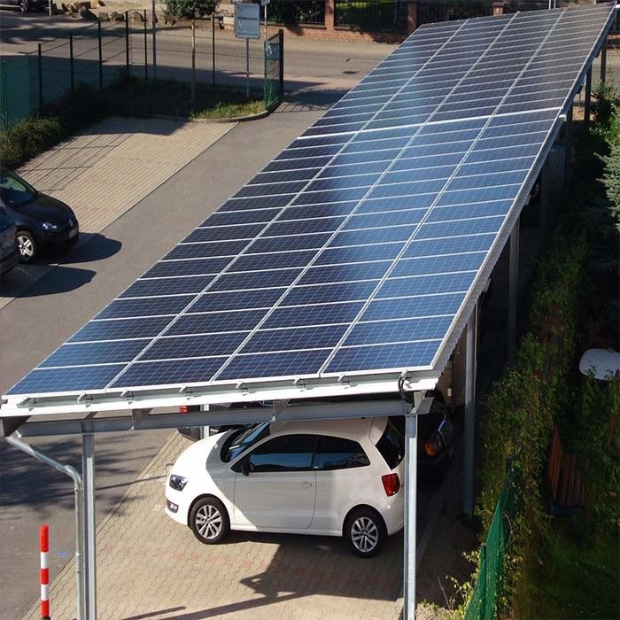 Hot Dip Galvanized Residential Solar Carport Structures On Off Grid