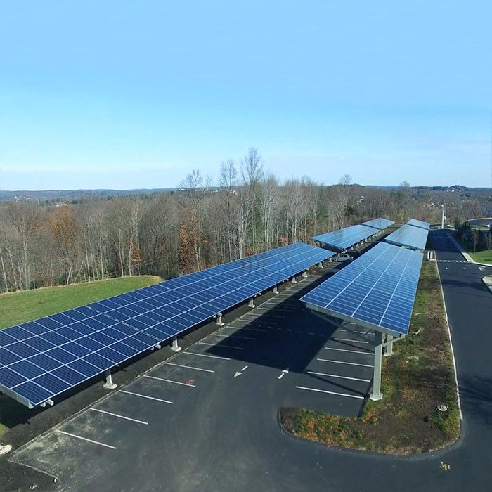 5000mm span ground Carport Solar mounting system solar bracket solar structure PV mounting system
