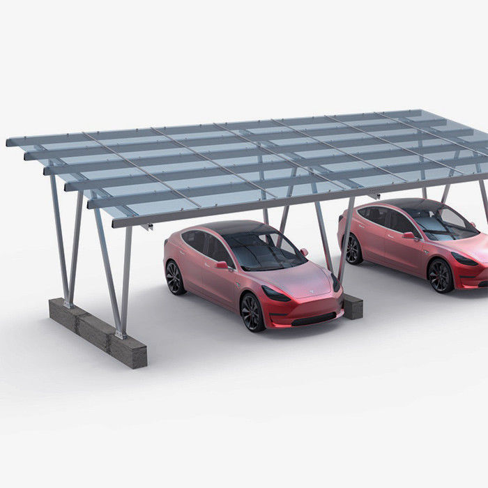 Lightweight Galvanized Steel Structure Solar Parking Lot