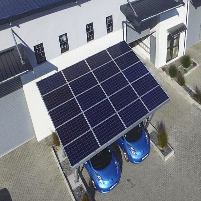 Waterproof Carbon Steel Aluminum Structures Solar Carport Mounting Systems