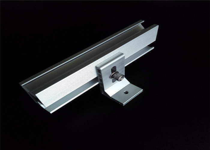 AL6005-T5 Aluminum Extrusion Profiles Solar PV Module Mounting Rack Rail