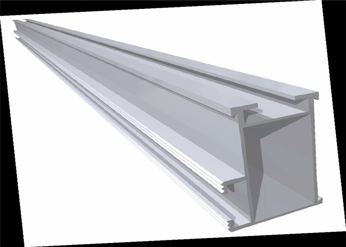60m/S Aluminum Slotted Rail PV Solar Panel Mounting System Residential