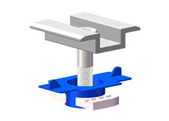 Al 6005 T5 End Solar Panel Clamps Mounted Middle Commercial Roof Ground