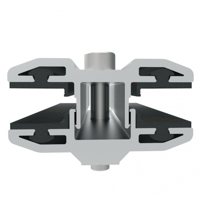 Aluminum Alloy Solar Panel Clamps Extrusion Profile Frame Bracket