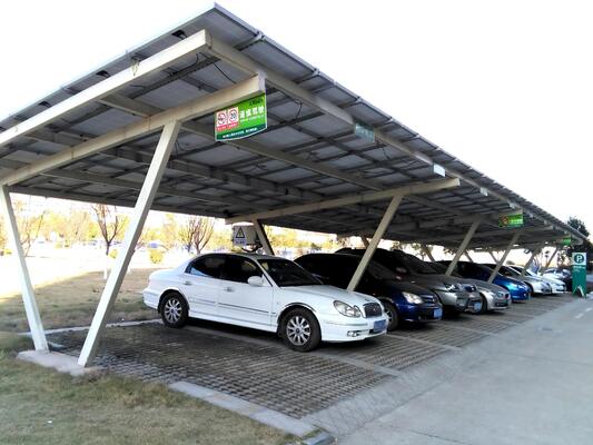 Good price Customized Size 180km/h  Wind Speed PV Panel Solar Carport Car Parking Racks online