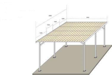 Good price PV Garage Canopy Solar Carport Structures , Anodized Galvanized Racks Solar Parking Lot online