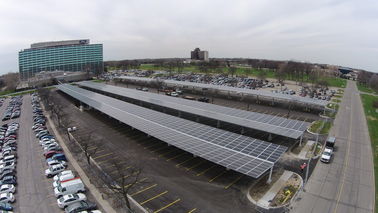 Good price High Strength Carport Solar Systems Galvanized Steel Frame Aluminum Rails online
