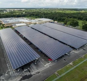 Good price Double Row Solar Car Parking SS304 Carport Solar Mounting Structure Waterproof Adjustable Metal PV Panel Support System online