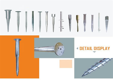 Good price Open Field Ground Screw Piles Pole Anchors Thickness 2.75mm 3mm 3.5mm Wind 60m/S online