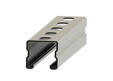 Good price HDG Perforated Galvanized U Channel , PV Mounting Structure Cold Formed Channel online