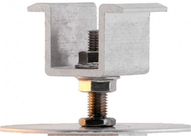 Good price Adjustable Frameless Solar Panel Earthing Clamps , Commercial Solar Mounting Clamps online