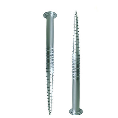 Good price Hot Dipping Metal Ground Screw Piles Steel Anchor Helical Length 1000~3500mm Anticorrosive For Solar Mounting Systems online