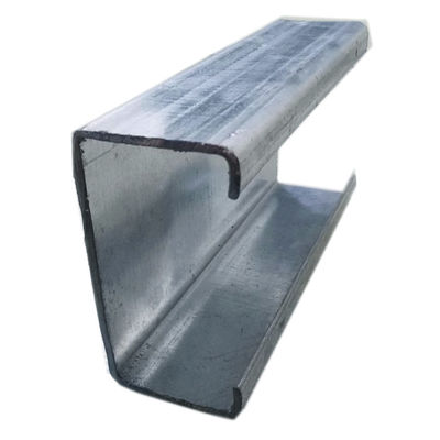 Good price Q235 Q345 Galvanized Steel Channel Sections For Mounting Stand Racking Brackets online