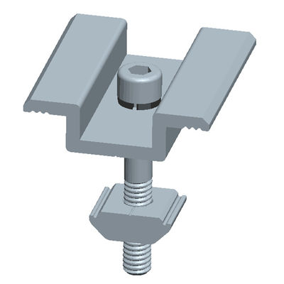 Good price Aluminum 6005-T5 & Sus 304 Anodized SurfaceThin Film Solar Panel Clamps For PV Mounting online