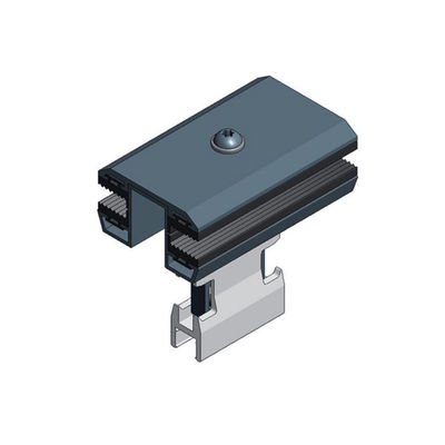 Good price 35/40/45/50mm Aluminum 6063-T5 Metal Roof Solar Panel Clamps For Frameless PV Module Mounting Structures online