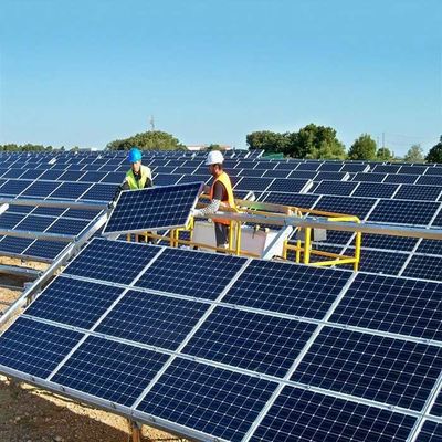 Good price Hot Dip Galvanizing & Anodized PV Ground Support Systems 10-60 Degrees online